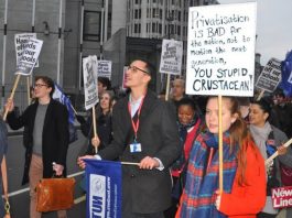 London march against forced academy privatisation