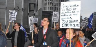 London march against forced academy privatisation