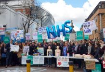 Junior doctors mounted mass pickets across the country during their all-out strikes on April 26/27 answering Hunt’s scare stories