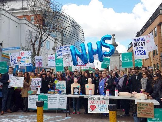 Junior doctors mounted mass pickets across the country during their all-out strikes on April 26/27 answering Hunt’s scare stories