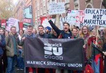 Thousands marched for free education through central London – students are determined to drive the market out of education