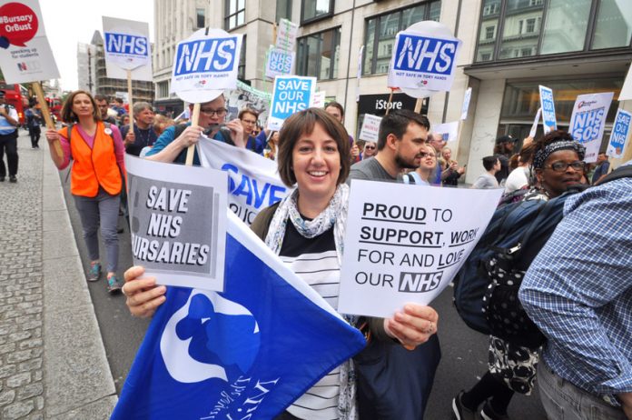 Students battling to defend NHS bursaries – Cameron has just pledged even more savage cuts if workers vote to leave the EU