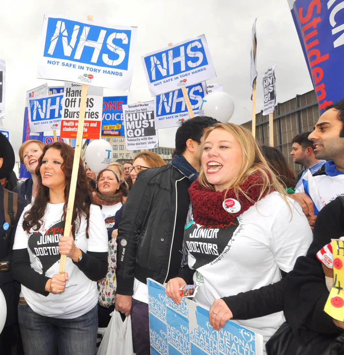 Defiant student nurses and junior doctors – nurses are defending their bursaries and the junior doctors are voting on Hunt’s new contract