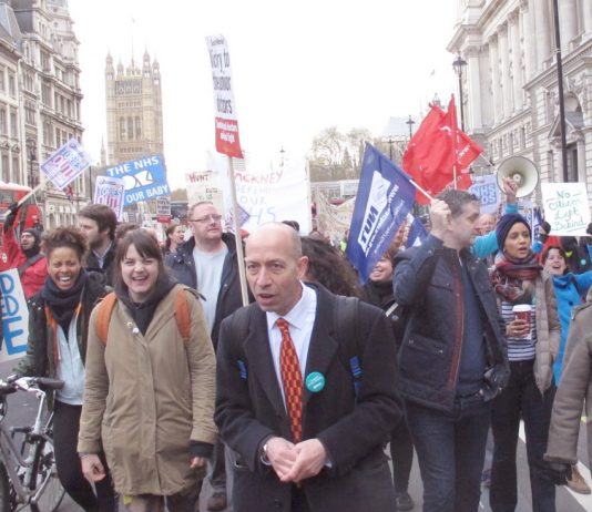 Teachers joined junior doctors on a mass march through central London last month – teachers are out on strike today