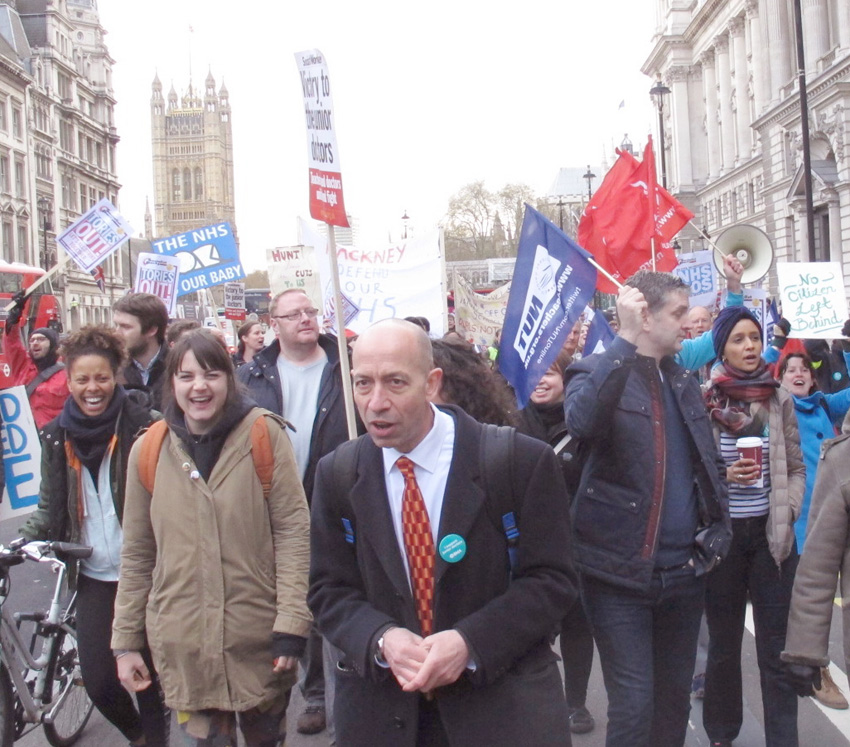 Teachers joined junior doctors on a mass march through central London last month – teachers are out on strike today