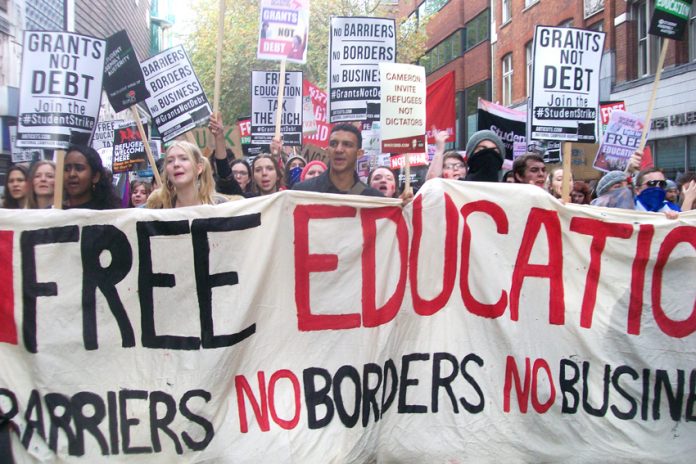 Hundreds of thousands of students have been denied their right to education by the Tories – a march for free education has been called for Saturday November 19