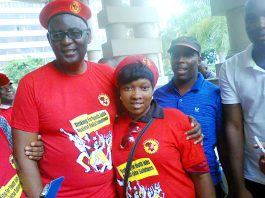 ZWELINZIMA VAVI supporting a NUMSA ‘Jobs for Youth’ rally