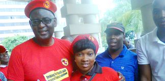 ZWELINZIMA VAVI supporting a NUMSA ‘Jobs for Youth’ rally