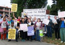 Lively mass picket of Ealing Hospital gave its full support to the decisive strike actions called by the junior doctors