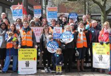 Junior doctors in Norwich taking strike action – many are looking to the TUC to take action with them on October 5th