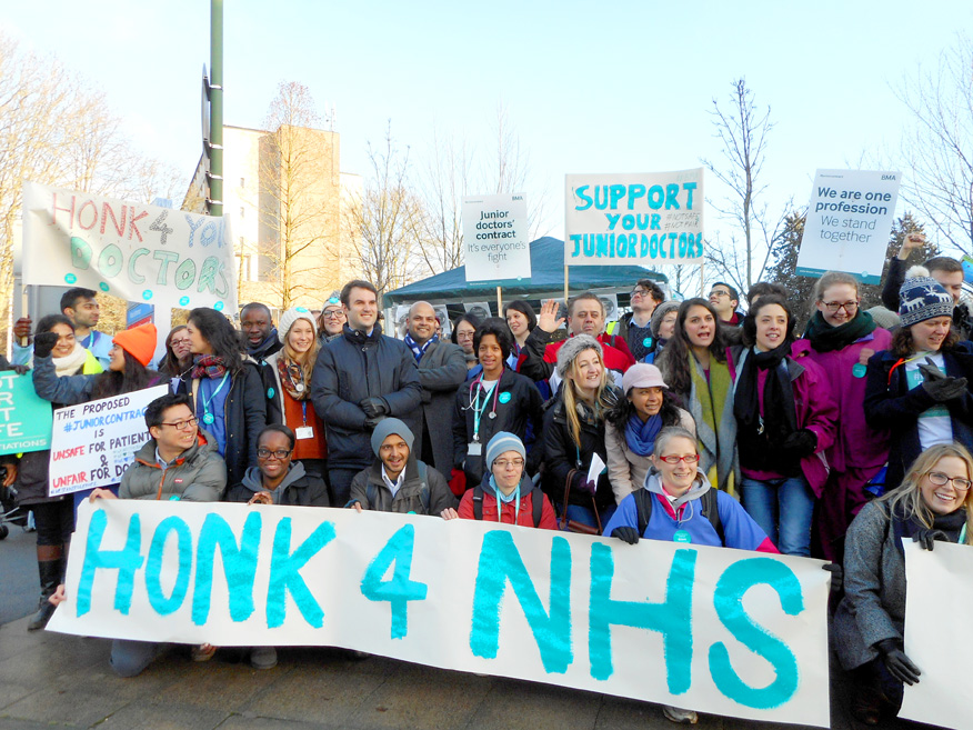 Junior doctors defending the NHS – all they have got from the TUC is warm words and absolutely no action