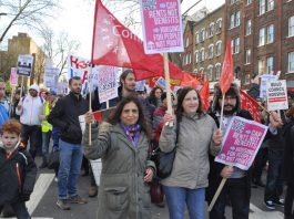 March in London against the government’s Housing Bill earlier this year and against privatisation, cuts, evictions and homelessness