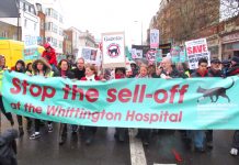 March through north London to stop the closure of Whittington hospital A&E – leaked STPs reveal that is exactly what is on the agenda