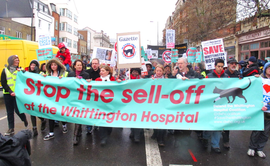 March through north London to stop the closure of Whittington hospital A&E – leaked STPs reveal that is exactly what is on the agenda