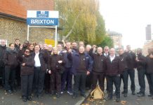 Prison officers outside Brixton prison forced to take strike action for health and safety reasons