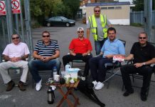 Aslef drivers on the picket line during a previous strike – they are out for 48 hours in an escalating struggle over safety