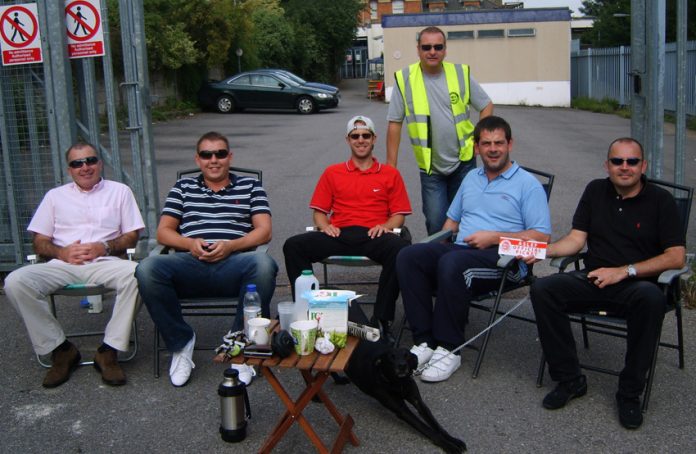 Aslef drivers on the picket line during a previous strike – they are out for 48 hours in an escalating struggle over safety