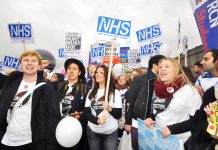 Nurses and junior doctors march against Hunt’s plans to smash the NHS