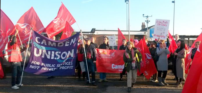 BA mixed fleet cabin crew Unite strikers were joined on the Heathrow picket line by other trade unionists supporting the strikers ‘Solidarity Saturday’