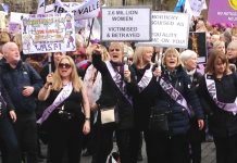 Women born in the 1950s, who lost out on their state pension when the government raised the retirement age to 65 for both men and women, lobbied MPs yesterday