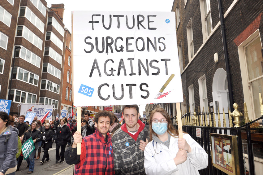 The NHS march earlier this month – the newly imposed junior doctors’ contract threatens the next generation of A&E doctors