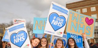 Nurses on the Save the NHS march last month are now preparing all-out strike action over wages