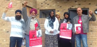 WRP candidate ARJ THIARA and his team got great support yesterday on the Golf Links estate near to the closure-threatened Ealing Hospital