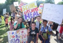 Teachers, pupils and parents taking part in last Friday’s ‘Fair Funding for All Schools’ national mobilsation