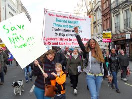 Workers Revolutionary Party and Young Socialists on the 100,000 strong demonstration against the Tory government’s NHS cuts