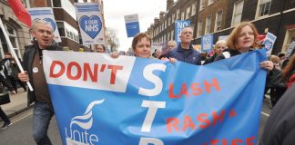 Marchers in defence of the NHS slam STP privatisation of services