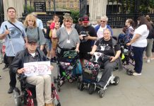 Disability Cuts Kill! was the message as a number of disabled workers lobbied the House of Commons yesterday. They condemned all the cuts in social care