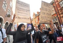 Demonstrators insist that those responsible for the Grenfell Tower inferno and its aftermath should face jail sentences