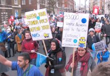 Junior doctors in their strike actions warned that the Tories and Health Secretary Hunt were determined to privatise the NHS