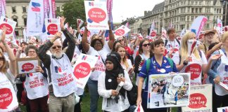Nurses battling against the pay cap are warning that it is responsible for the huge shortage of nurses