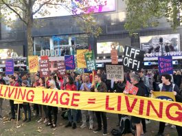 Bectu Members At Picturehouse Begin Nine Days Of Strike Action! As stars arrived on the red carpet for the opening of the London Film Festival BECTU Picturehouse strikers demonstrated for the London Living Wage