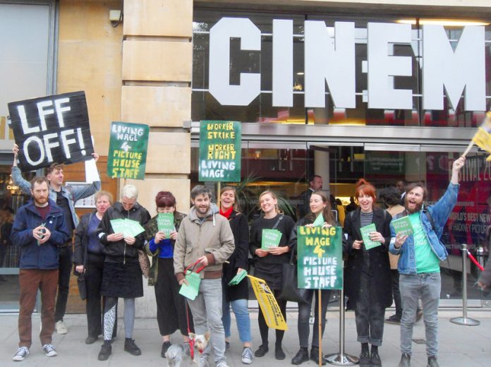 Saturday’s lively Hackney Picturehouse picket line