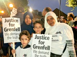 Over 1,000 residents of North Kensington marched on October 14th to remember the Grenfell Tower fire