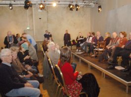 ‘Shirleymander’ selling off council houses to get votes The cast and audience at the rehearsed reading of ‘Shirleymander’