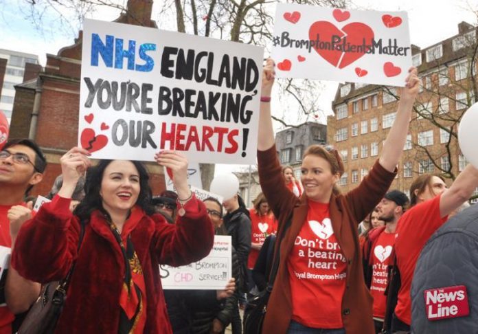 After massive protests NHS England has decided that child heart surgery will continue at the Royal Brompton and Harefield NHS Trust