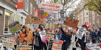 Young students campaigning against massive tuition fees – dubbed ‘Corbyn’s Revolutionary Guard’ by right-winger Hattersley