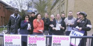 UCU picket line at Brunel University in west London