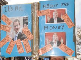 VIRGIN CARE HAS WON £1bn OF NHS CONTRACTS IN ONE YEAR! Marcher with no illusions on what NHS privatisation is about