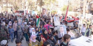 Syrians march in support of President Assad – Syrian Kurds in Afrin are now calling on the Syrian army to defend them