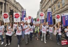 Nurses marching to demand that bursaries are restored to bring many more young people into the profession