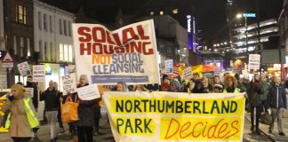 A thousand angry local residents marched through Haringey demanding that the HDV – the scheme to privatise housing is scrapped