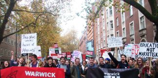 Sister students union to Coventry, Warwick, on the march for free education – Coventry SU President Francis Ahanonu said: ‘Companies which are employing young graduates for free must be threatened with legal action’