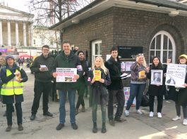 Pickets out in force at University College London