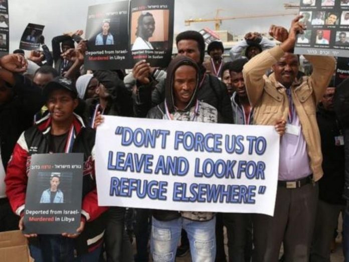 African migrants’ demonstration in Tel Aviv