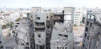 Destruction in Gaza in 2014 – over 3,000 Palestinians were killed during the Israeli offensive