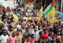 Palestinian funeral – there are going to be many more after Israel’s barbaric attacks on the Great March of Return on the Gaza border